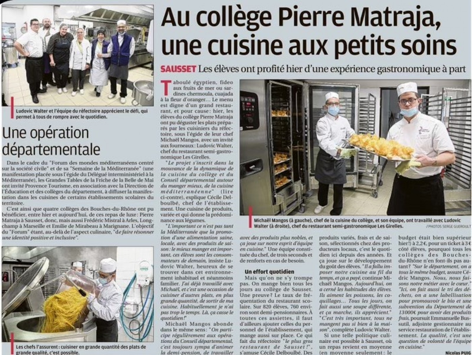 Mise à l’honneur de notre client : le collège Pierre Matraja à Sausset les Pins